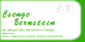 csenge bernstein business card